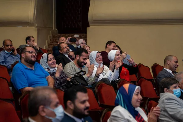 Een Medisch Evenement Alexandrië Operagebouw Met Publiek Genieten Van Feest — Stockfoto