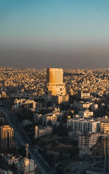 Vista Aérea Vertical Los Edificios Ammán Jordania —  Fotos de Stock