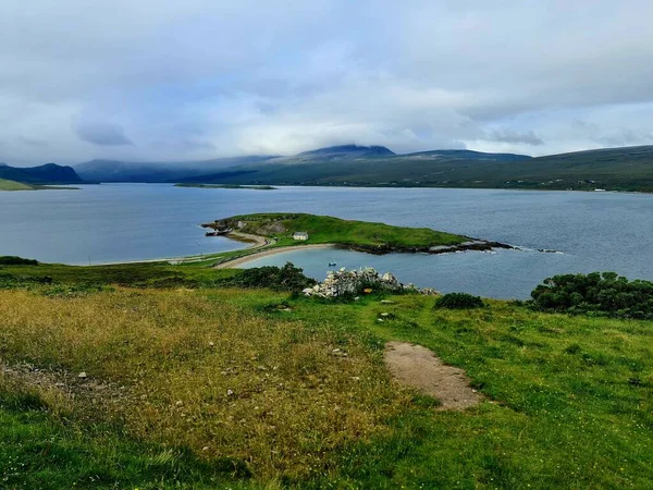 Jezero Derryclare Lough Connemara Irsko Přírodní Krajina Krásná Scéna Vodou — Stock fotografie
