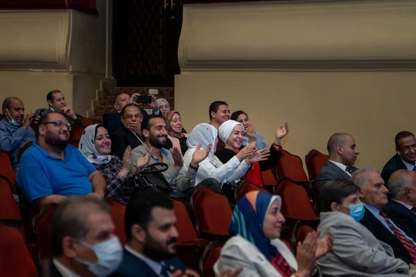 Pubblico Durante Evento Medico Teatro Dell Opera Alessandria Egitto — Foto Stock