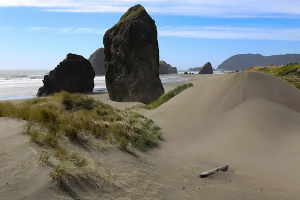 Rocas Altas Una Playa Oregon — Foto de Stock