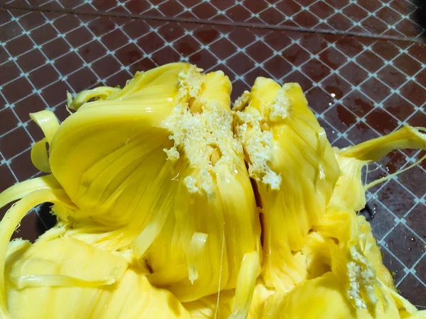 Jack Fruit Egy Finom Gyümölcs Található Indiában Srilanka Banglades Esőerdők — Stock Fotó