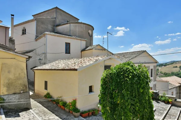 Small Street Old Houses Zungoli One Most Beautiful Villages Italy — Foto de Stock