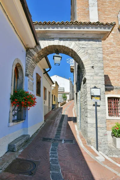 Arc Entrée Dans Savignano Irpino Des Beaux Villages Italie — Photo