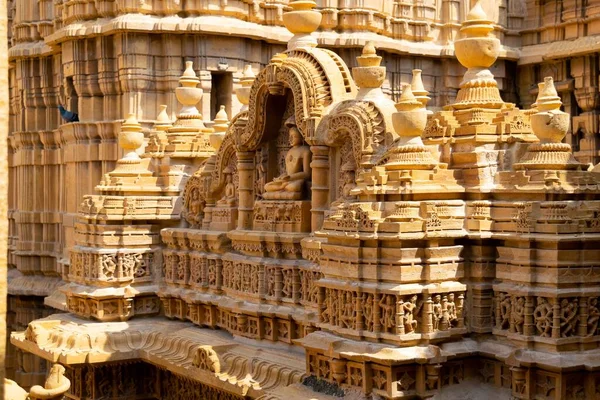 Architettura Dei Templi Jain Jaisalmer Rajasthan India — Foto Stock