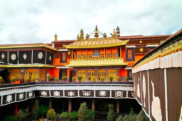 Beau Cliché Temple Jokhang Lhassa Tibet — Photo