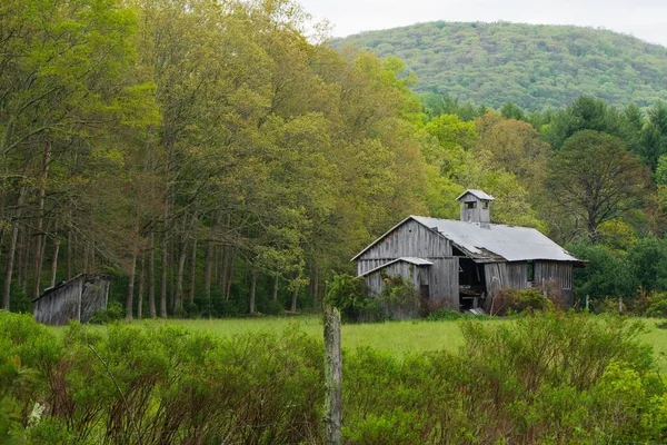 Old Wooden Barn Green Park Giles County — Stock Photo, Image