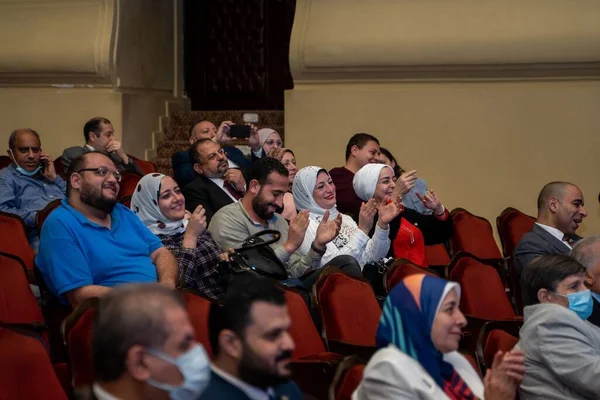 Pubblico Durante Evento Medico Teatro Dell Opera Alessandria Egitto — Foto Stock