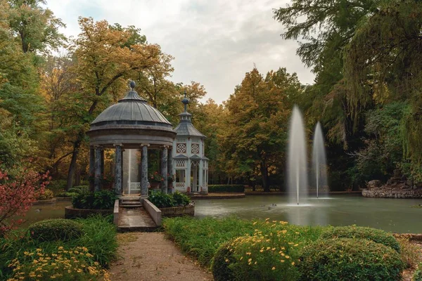 Belle Vue Sur Étang Chinescos Aranjuez Madrid Espagne — Photo