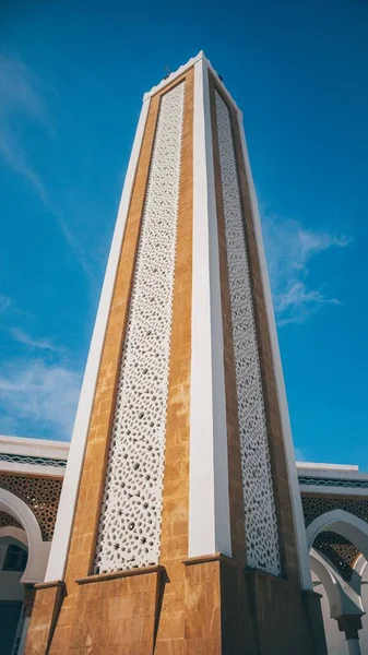 Niski Kąt Ujęcia Masjid Grand Tangier Maroko — Zdjęcie stockowe