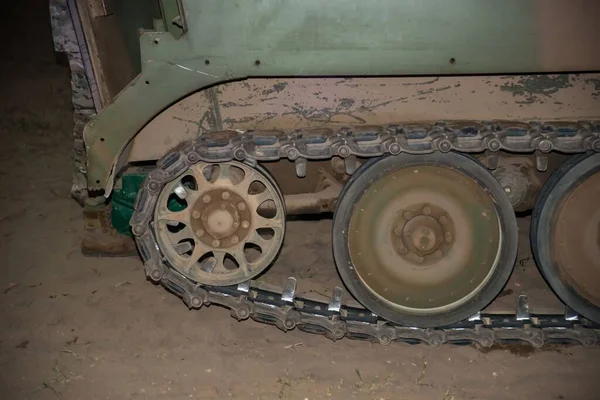 Wheels Chain Military Tank — Stock Photo, Image