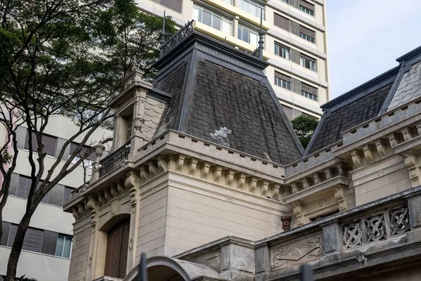 Una Mansión Estilo Francés Casa Das Rosas Avenida Paulista Sao —  Fotos de Stock