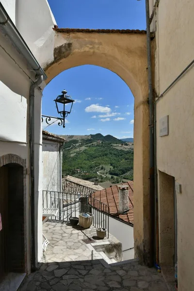 Small Street Old Houses Zungoli One Most Beautiful Villages Italy — 스톡 사진