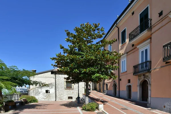 Small Street Old Houses Savignano Irpino One Most Beautiful Villages – stockfoto