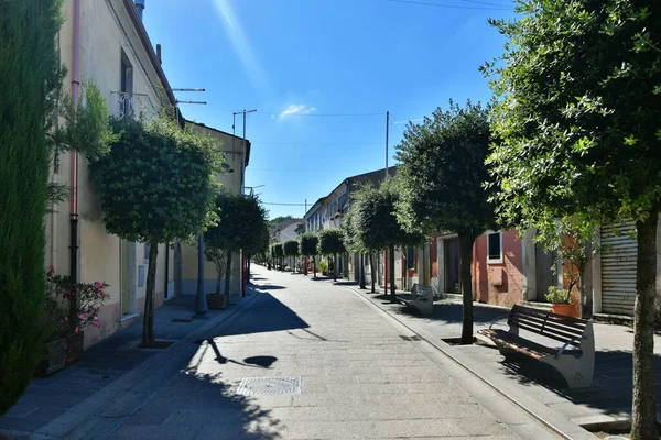 Small Street Old Houses Savignano Irpino One Most Beautiful Villages — Zdjęcie stockowe
