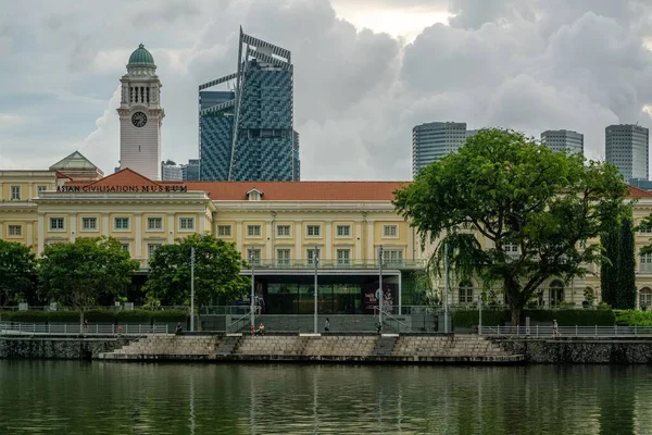 Vue Musée Des Civilisations Asiatiques Long Fleuve Singapour — Photo