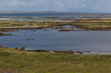 İrlanda 'nın vahşi kıyılarının güzel manzarası