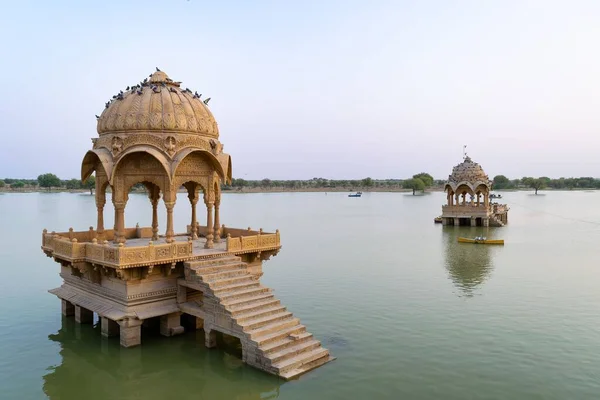 Jezioro Gadisar Rajasthan Indie — Zdjęcie stockowe