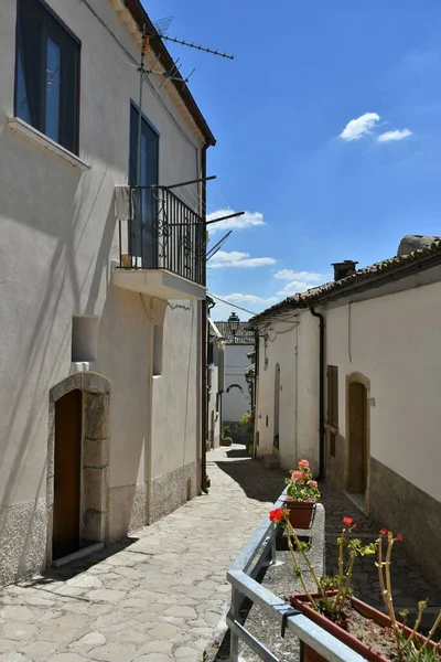 Small Street Old Houses Zungoli One Most Beautiful Villages Italy — Stockfoto