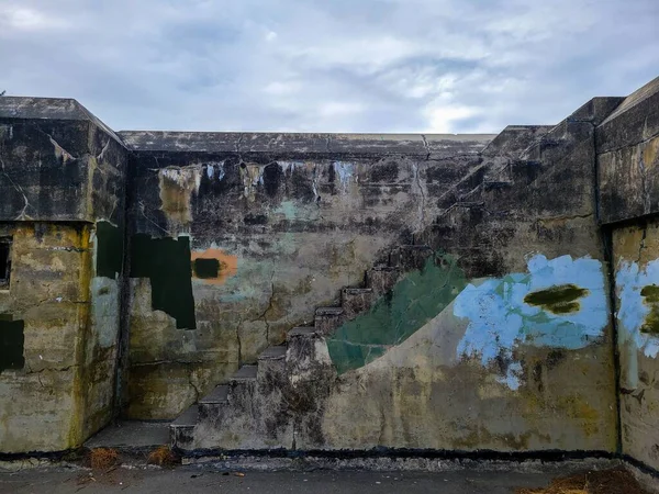 Velha Escadaria Fort Worden Historical State Park Washington State Estados — Fotografia de Stock