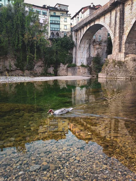 Talya Nın Udine Eyaletinde Cividale Del Friuli Nin Dikey Çekimi — Stok fotoğraf