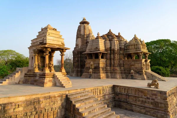 Templos Devi Jagadambi Matrugaya Kshetra Khajuraho Índia — Fotografia de Stock