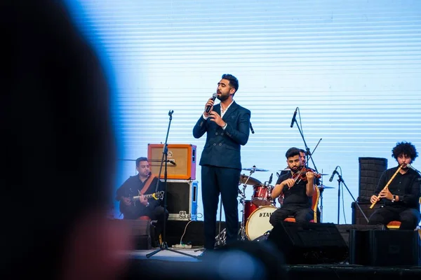 Eine Musikband Während Einer Medizinischen Veranstaltung Ägyptischen Opernhaus Von Alexandria — Stockfoto