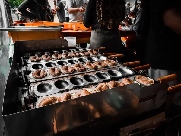 Akok Snacks Söta Pannkakor Ett Kök Maträtt — Stockfoto