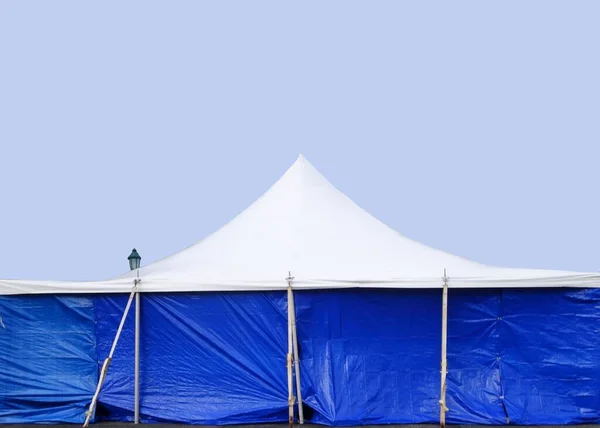 Blue White Events Party Tent Background — Stock Photo, Image