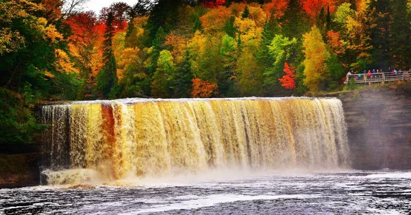 Lower Falls Tahquamenon Falls State Park Michigan États Unis — Photo