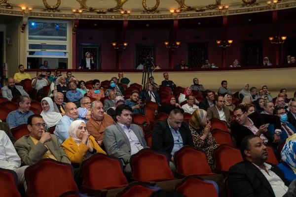Een Medisch Evenement Alexandrië Operagebouw Met Publiek Genieten Van Feest — Stockfoto