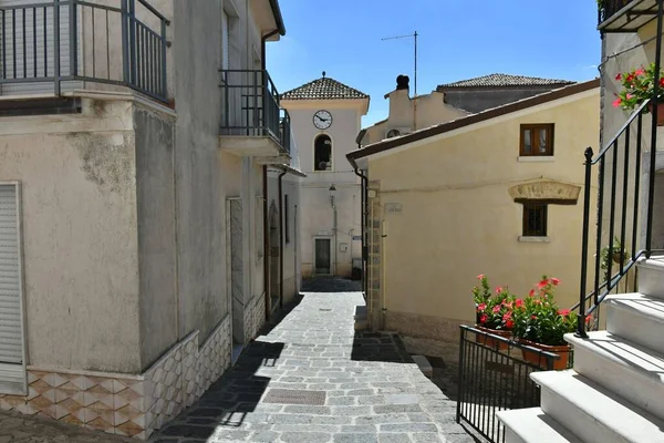 Small Street Old Houses Zungoli One Most Beautiful Villages Italy — Fotografia de Stock