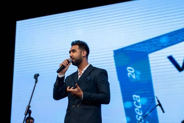 Singer Stage Medical Event Egypt Alexandria Opera House — Stock Photo, Image