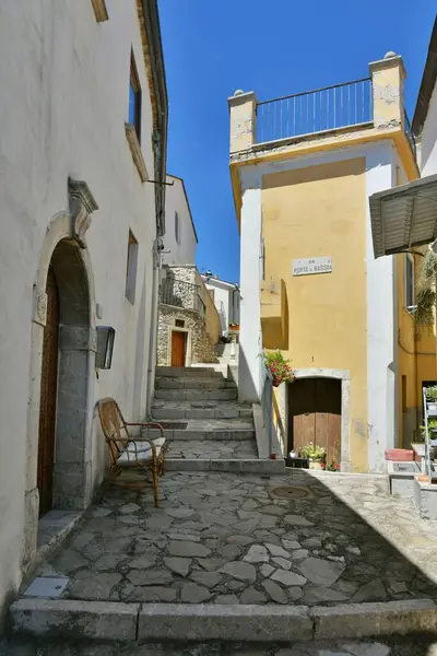 Small Street Old Houses Zungoli One Most Beautiful Villages Italy — Fotografia de Stock