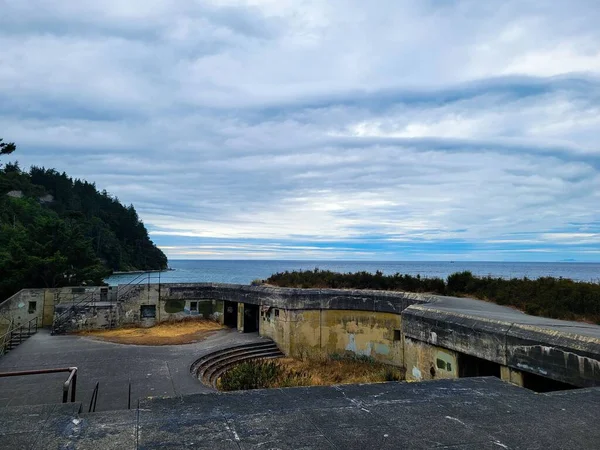 Het Uitzicht Fort Worden Artillerie Batterij Washington State Verenigde Staten — Stockfoto