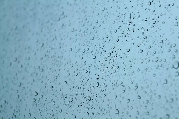 Стеклянная Поверхность Дождевой Росой — стоковое фото