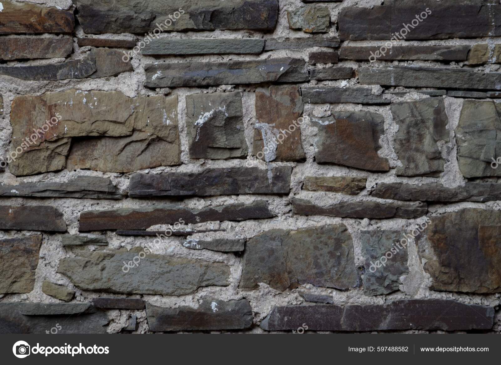 Stone Wall Texture Made Rough Cut Stone Large Groves — Stock Photo ©  wirestock_creators #597488582, image size:1600x1167