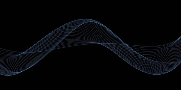 Schöne Farbe Hellblau Abstrakte Wellen Design — Stockfoto