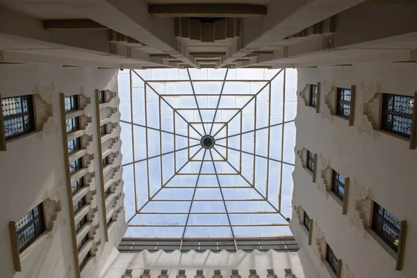 Fotografia Horizontal Interior Edifício Com Estilo Clássico Mediterrâneo Médio Oriente — Fotografia de Stock