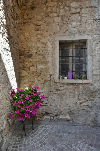 Corner Alley Greci Village Campania Region — Stock Photo, Image