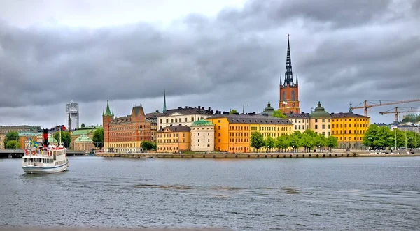 Vista Desde Ayuntamiento Estocolmo Stockholms Stadhus Con Norstedts Building Birger — Foto de Stock