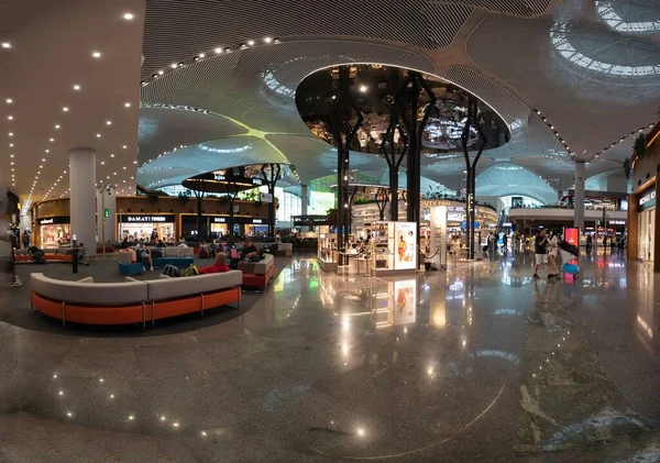 Una Foto Interior Moderno Aeropuerto Estambul Con Una Magnífica Arquitectura —  Fotos de Stock