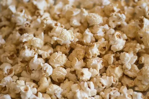 Närbild Salta Popcorn — Stockfoto