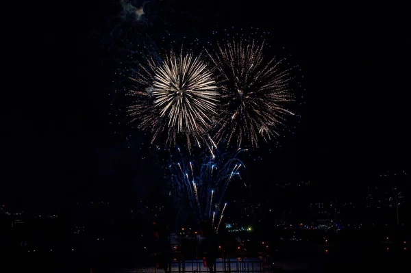 Beautiful Shot Fireworks Night — Stock Photo, Image
