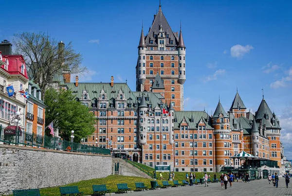 Fairmont Chateau Frontenac Dzień — Zdjęcie stockowe