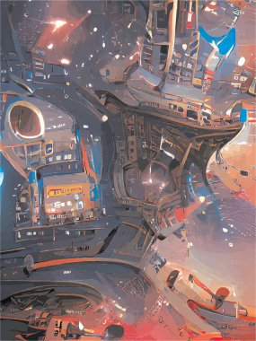 Evrene giden yolda roket.