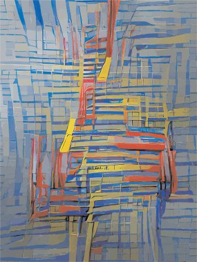 farklı renkli çizgilerle boyamak