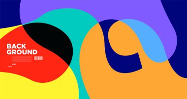 Dalga şekillerinin dinamik etkisiyle soyut renkli bir arkaplan