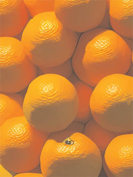 Naranjas Sobre Fondo Oscuro Con Luz — Archivo Imágenes Vectoriales