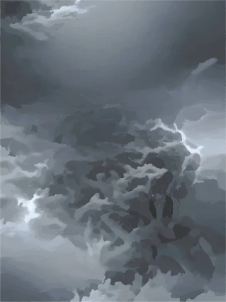 Nubes Tormenta Sobre Cielo — Vector de stock